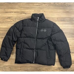 M+RC Noir Men's Black Puffer‎ Coat Until We Meet Again Marche Noir Ltd Project